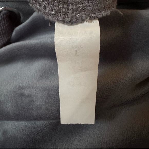 Navy Blue Soft Velour Pullover Athleisure Drawstring Hoodie Women’s Size L - Picture 7 of 9